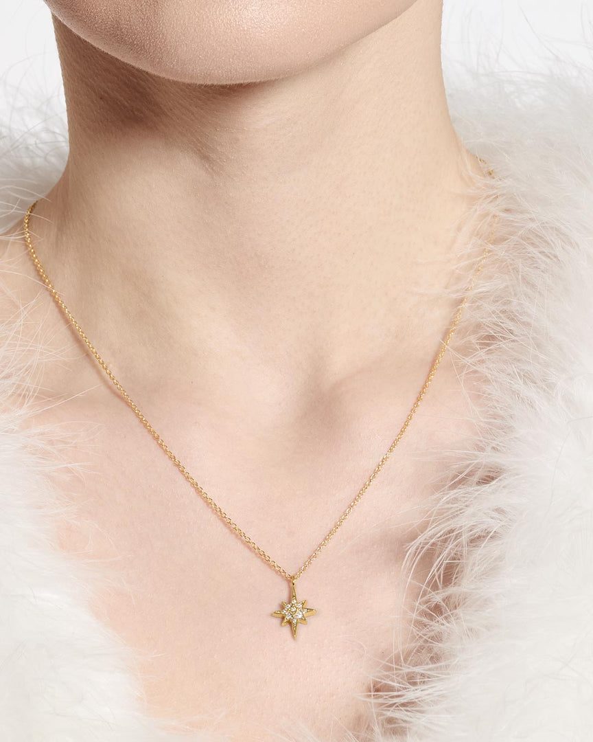 Kit Heath - Céleste North Star Petite Necklace - Gold