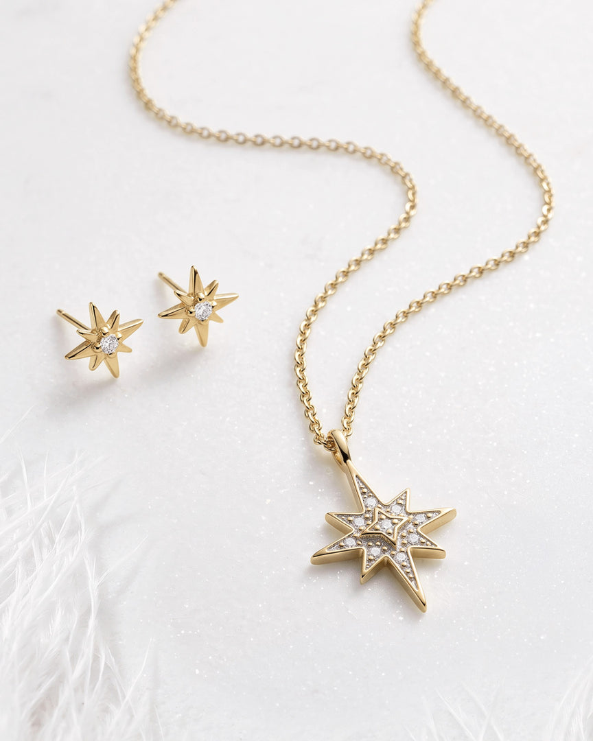 Kit Heath - Céleste North Star Petite Necklace - Gold