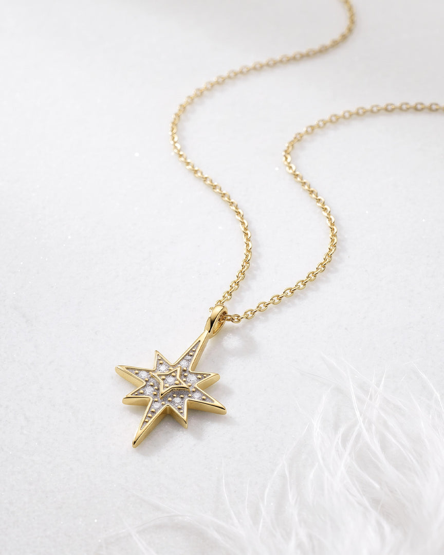 Kit Heath - Céleste North Star Petite Necklace - Gold