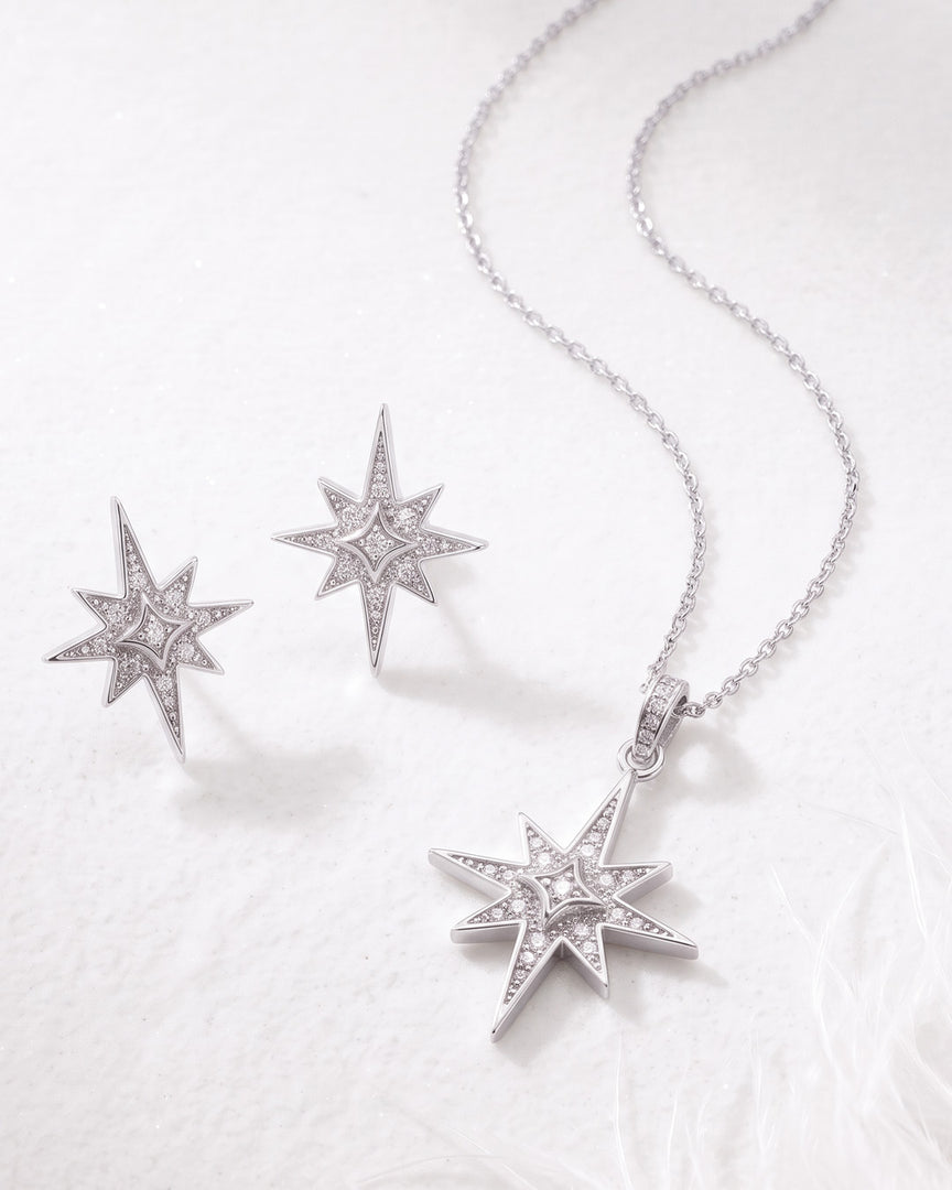 Kit Heath - Céleste North Star Necklace - Silver
