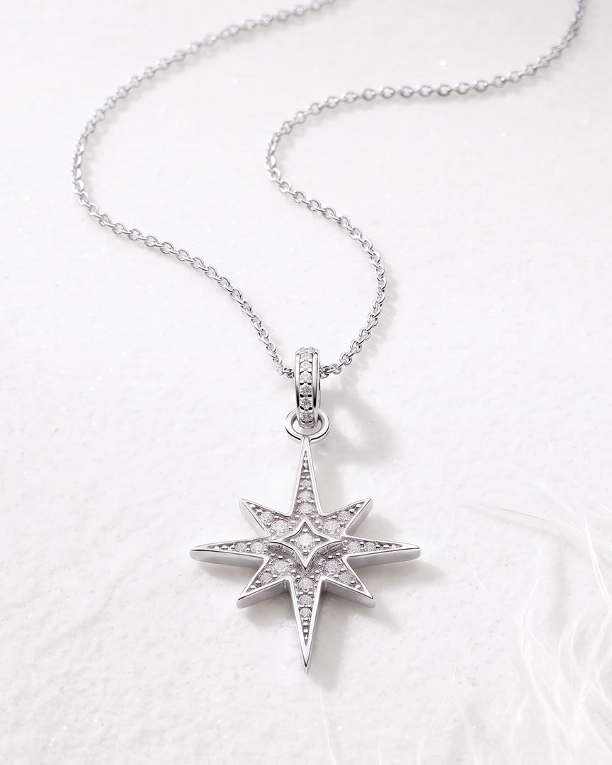 Kit Heath - Céleste North Star Necklace - Silver
