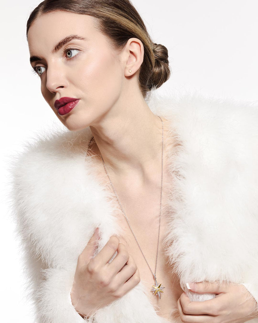 Kit Heath - Céleste North Star Starburst Necklace - Silver & Gold