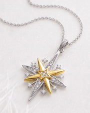 Kit Heath - Céleste North Star Starburst Necklace - Silver & Gold
