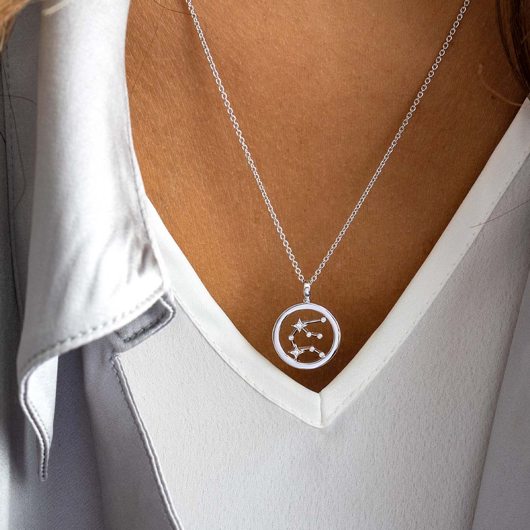 Kit Heath - Céleste Constellation Aquarius Necklace - Silver