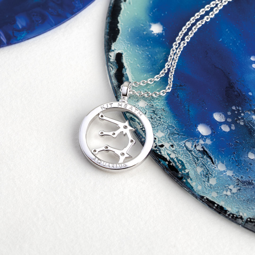 Kit Heath - Céleste Constellation Aquarius Necklace - Silver