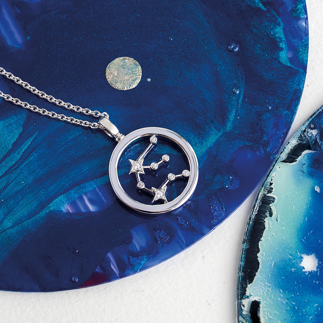 Kit Heath - Céleste Constellation Aquarius Necklace - Silver