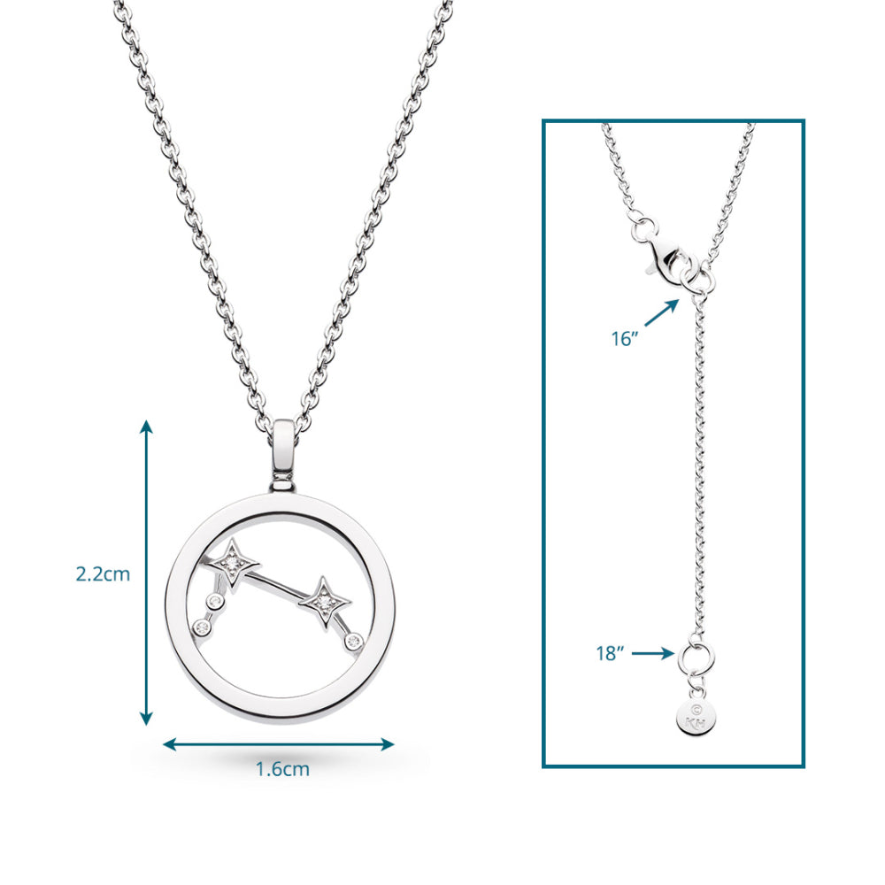 Kit Heath - Céleste Constellation Aries Necklace - Silver