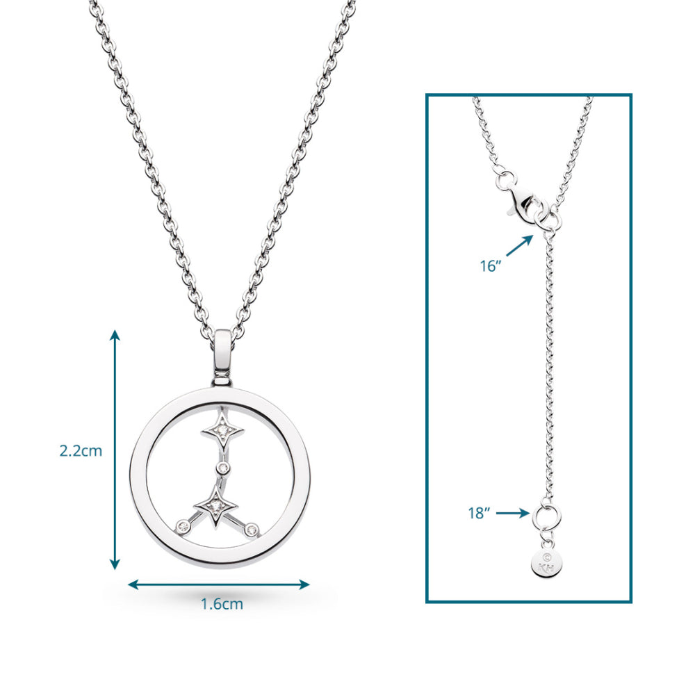 Kit Heath - Céleste Constellation Cancer Necklace - Silver