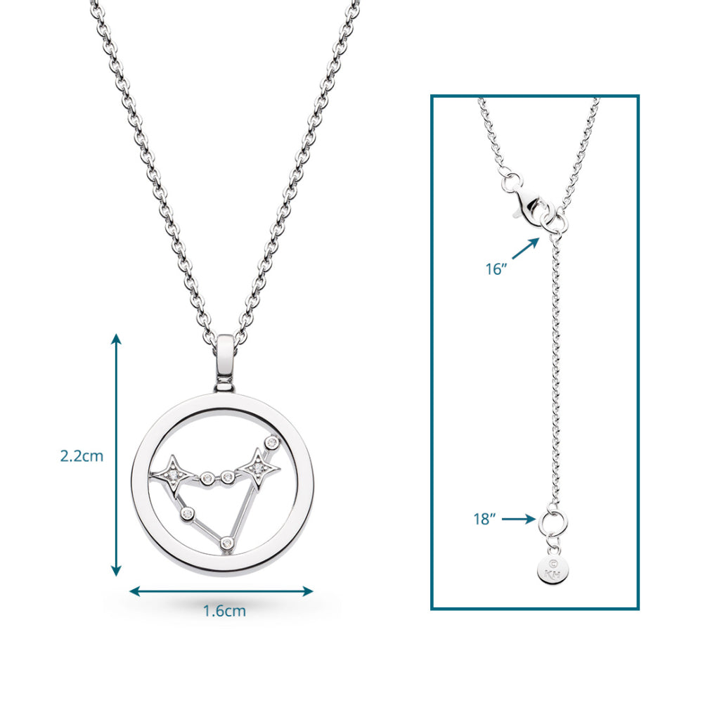 Kit Heath - Céleste Constellation Capricorn Necklace - Silver