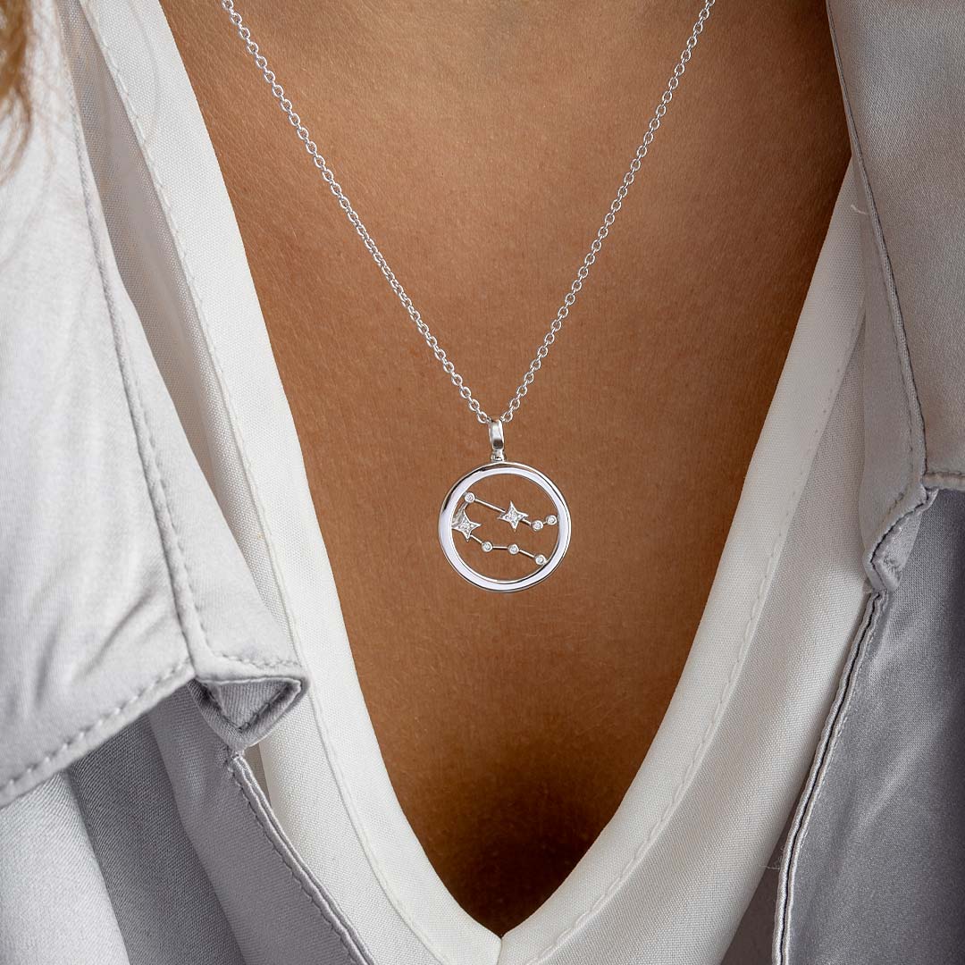 Kit Heath - Céleste Constellation Gemini Necklace - Silver