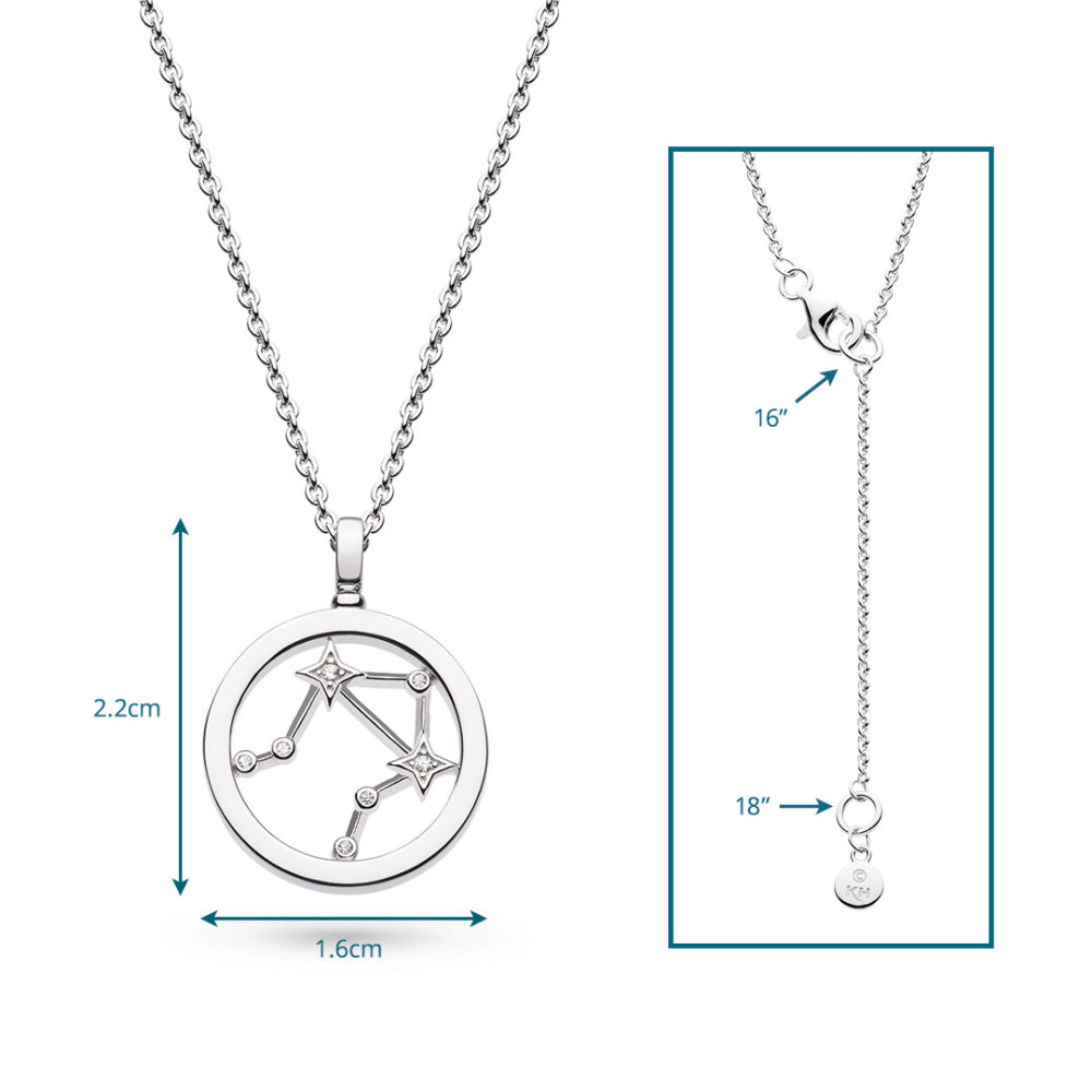 Kit Heath - Céleste Constellation Libra Necklace - Silver