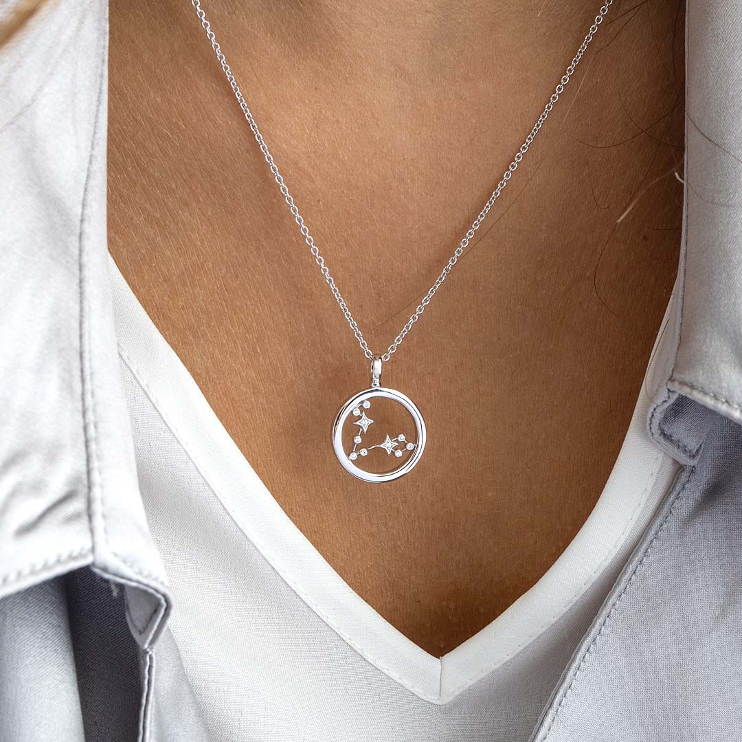 Kit Heath - Céleste Constellation Pisces Necklace - Silver