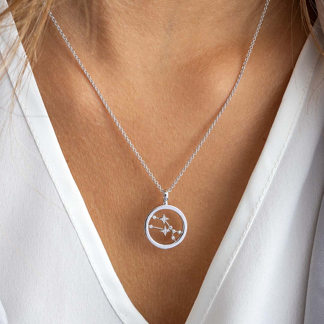 Kit Heath - Céleste Constellation Taurus Necklace - Silver