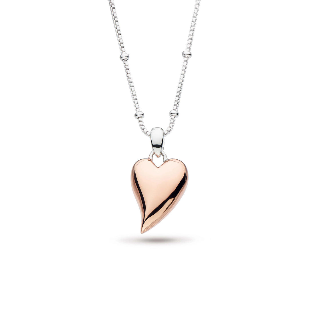 Kit Heath - Desire Cherish Blush Heart Necklace - Silver