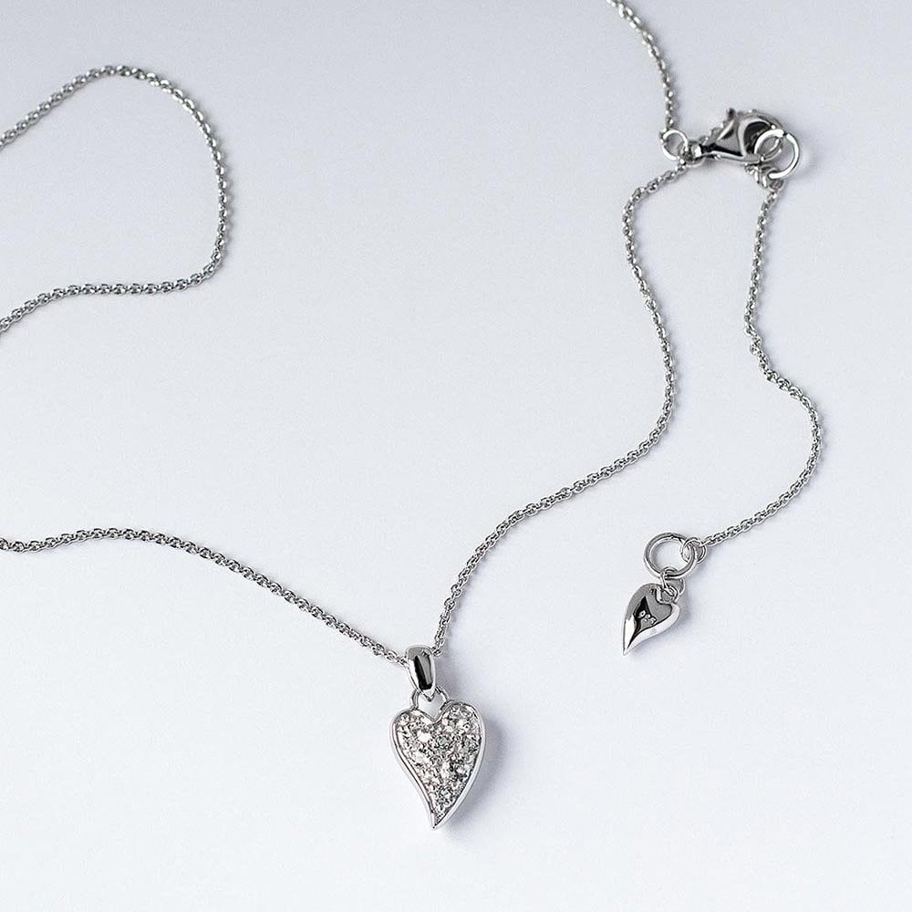 Kit Heath - Desire Cherish Precious Small Heart Necklace - Silver