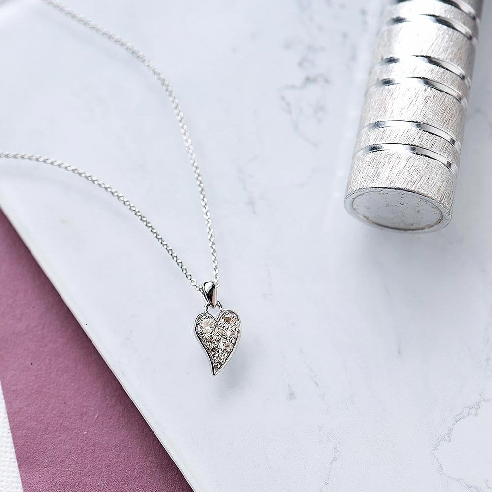 Kit Heath - Desire Cherish Precious Small Heart Necklace - Silver