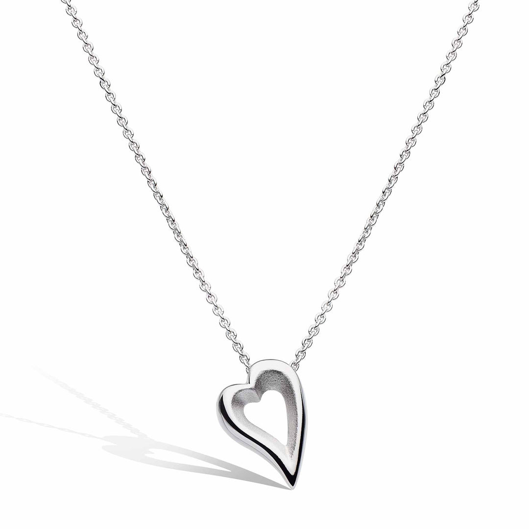 Kit Heath - Desire Love Story Heart Necklace - Silver