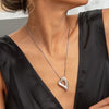Kit Heath - Desire Love Story Grande Heart Necklace - Silver