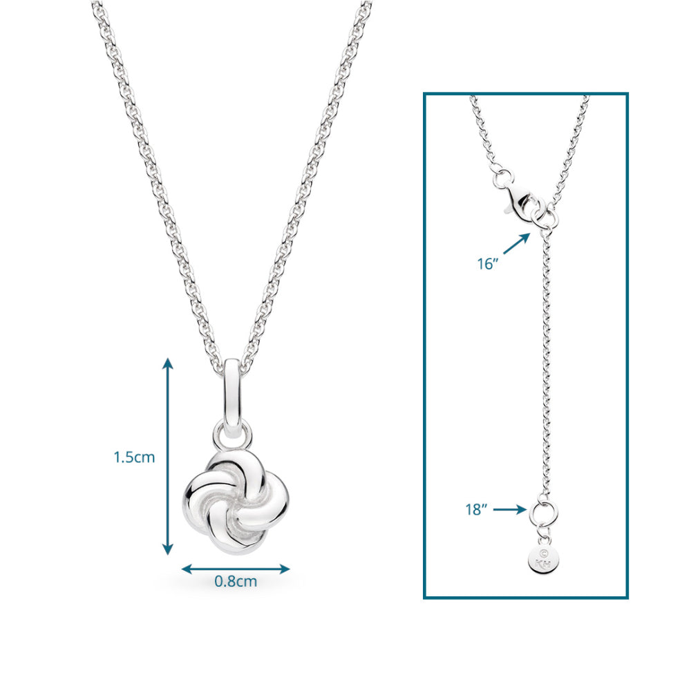 Kit Heath - Marina Tide Knot Necklace - Silver