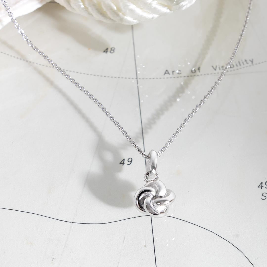 Kit Heath - Marina Tide Knot Necklace - Silver