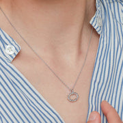 Kit Heath - Marina Rope Twist Oval Necklace - Silver