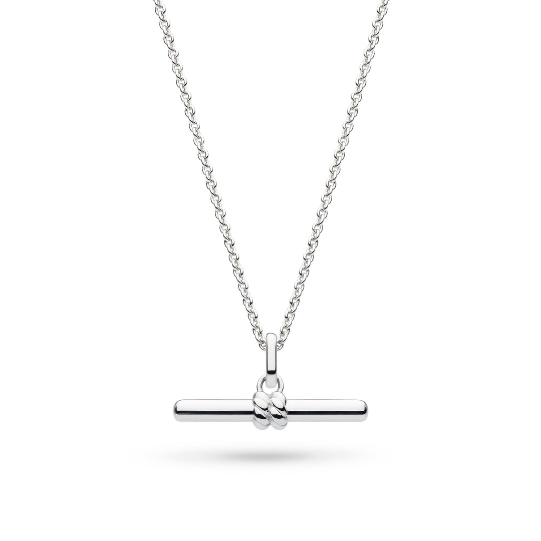 Kit Heath - Marina Rope T-Bar Necklace - Silver