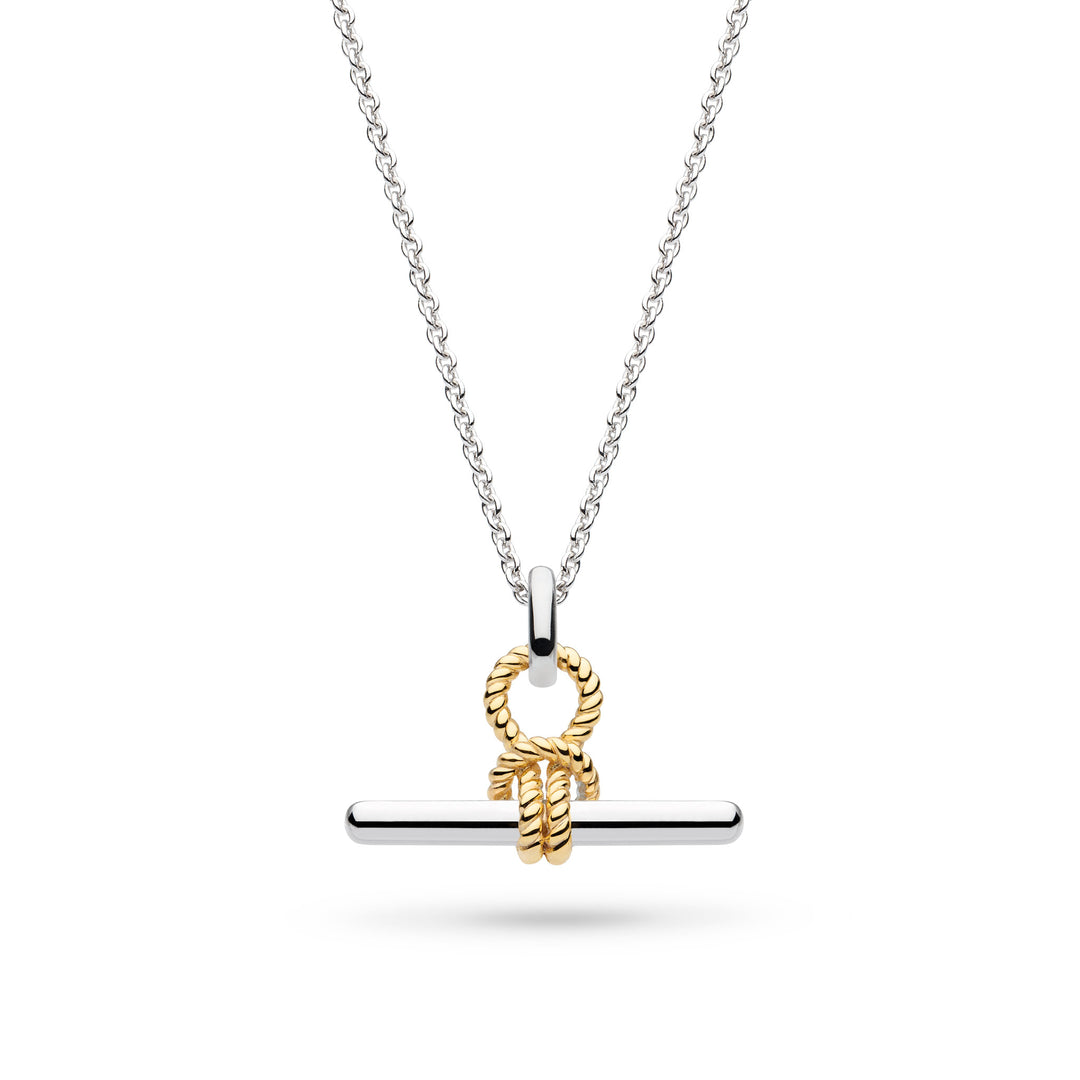 Kit Heath - Marina Rope Knot T-Bar Golden Necklace - Gold