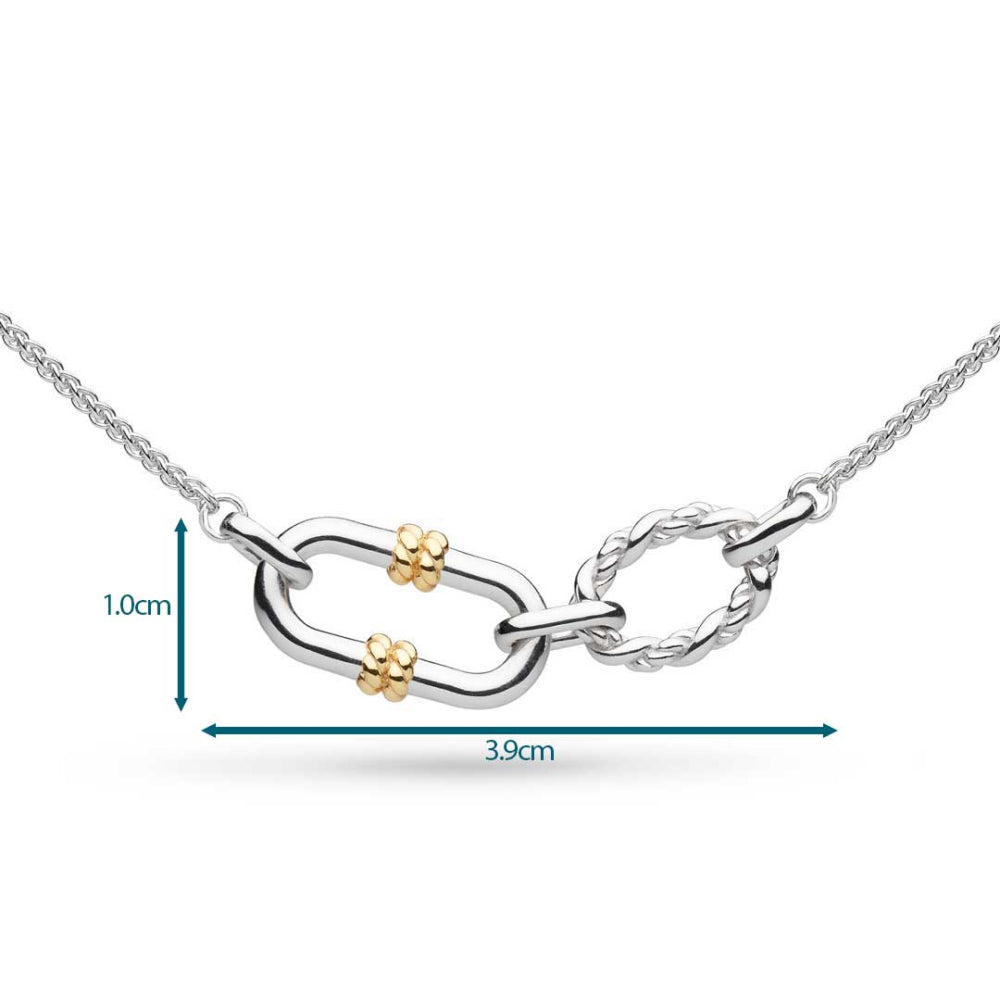 Kit Heath - Marina Rope Link Duo Golden Necklace - Gold