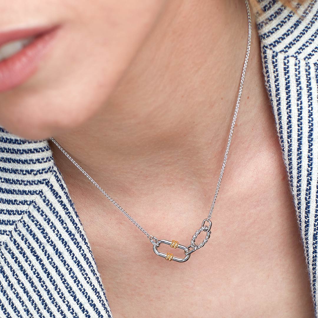 Kit Heath - Marina Rope Link Duo Golden Necklace - Gold
