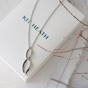 Kit Heath - Entwine Twine Link Duo Petite Necklace - Silver