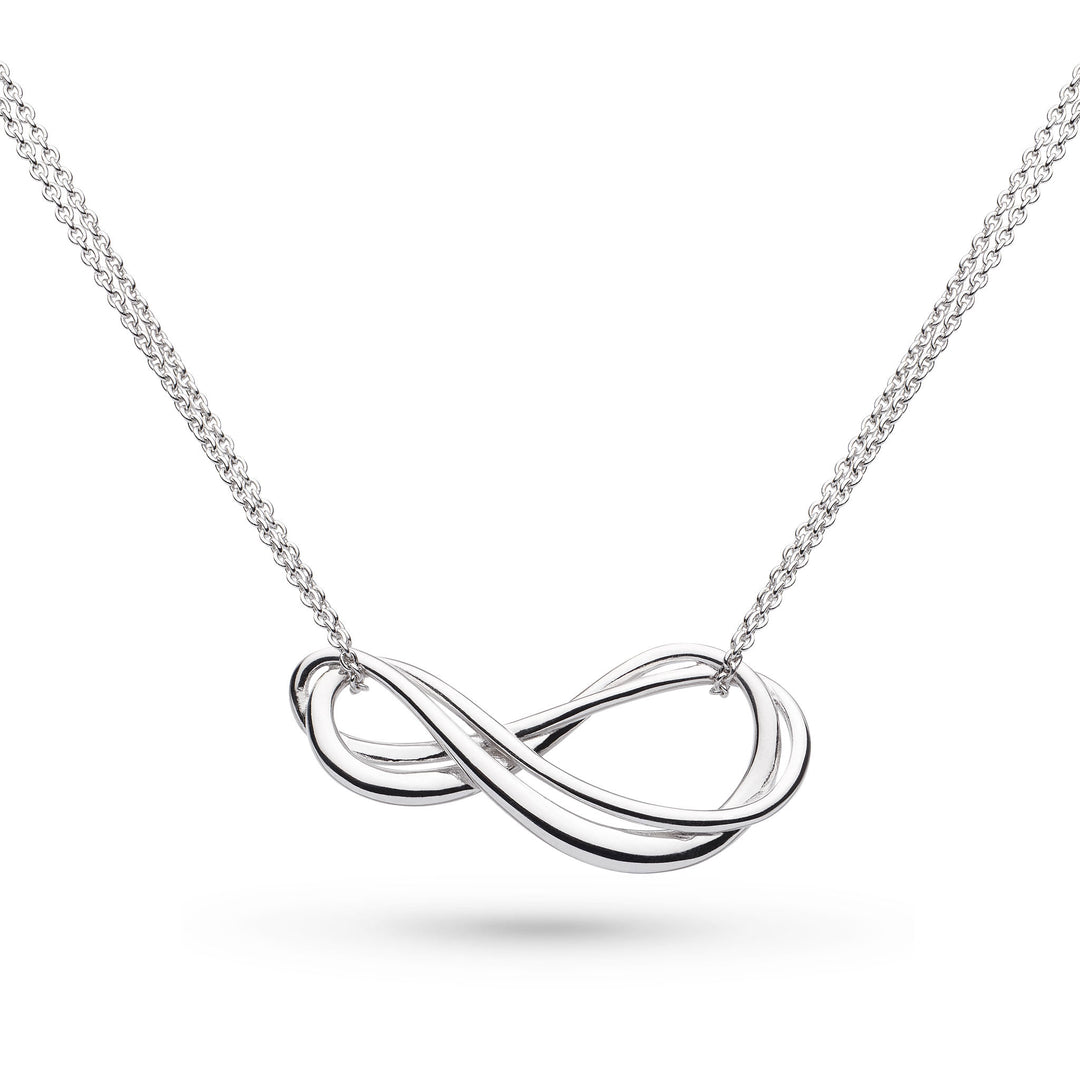 Kit Heath - Infinity Twin Chain Necklace - Silver