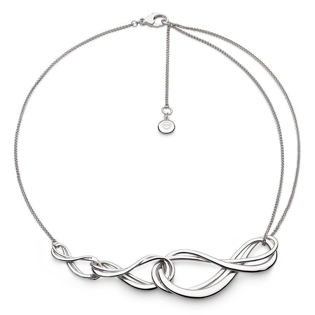 Kit Heath - Infinity Trio Grande Necklace - Silver
