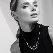 Kit Heath - Infinity Trio Grande Necklace - Silver