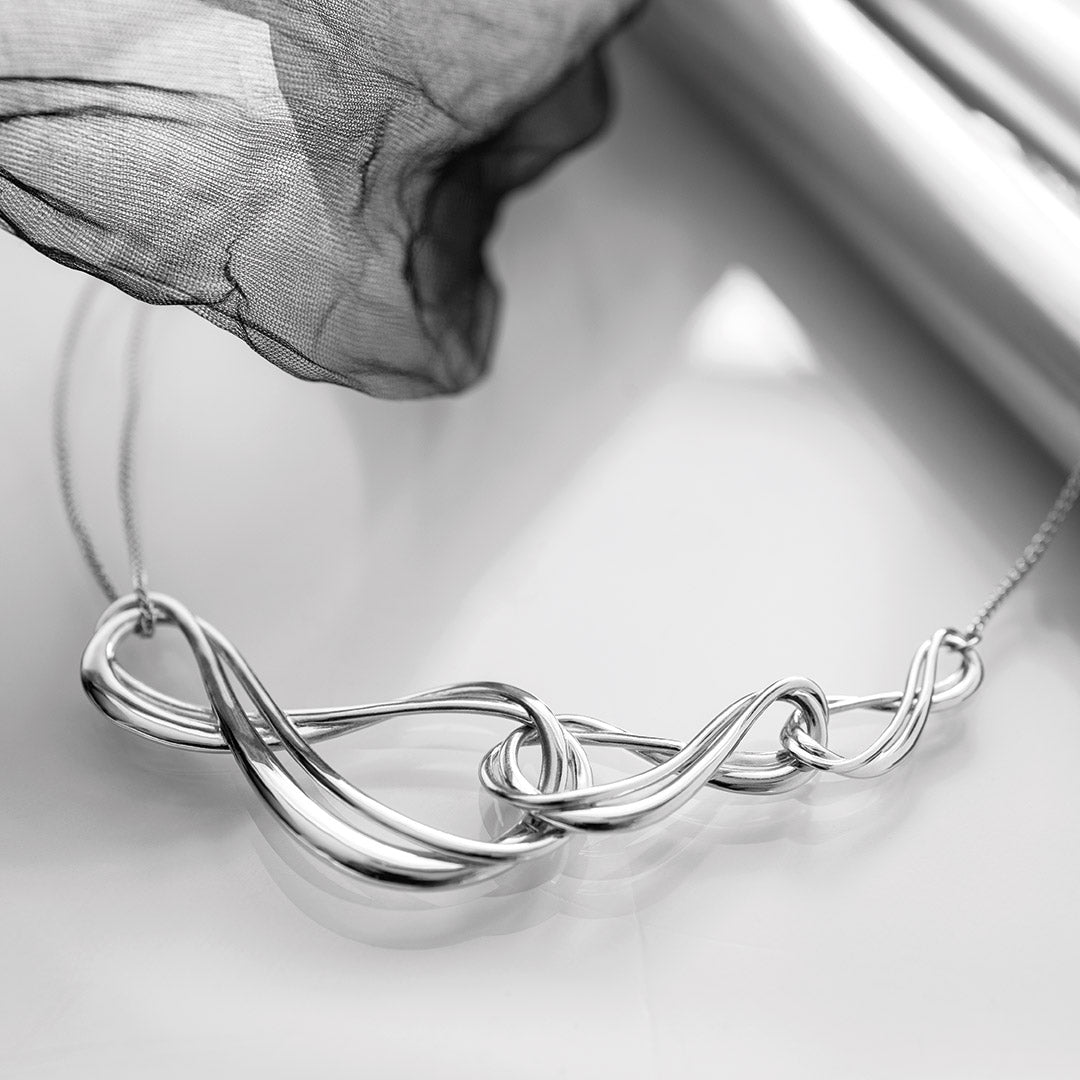 Kit Heath - Infinity Trio Grande Necklace - Silver