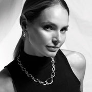Kit Heath - Infinity Grande Link Collar Necklace - Silver