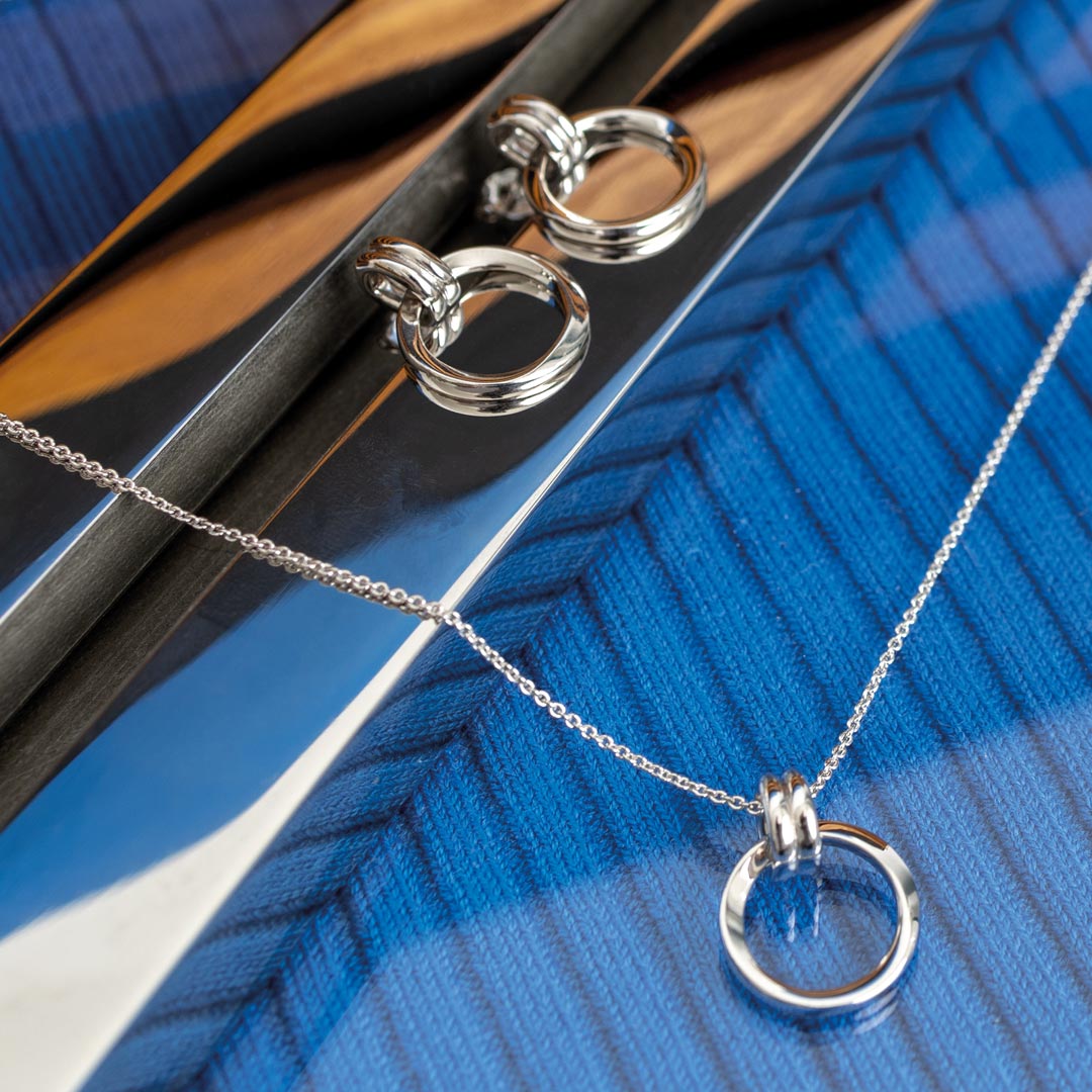 Kit Heath - Bevel Unity Necklace - Silver