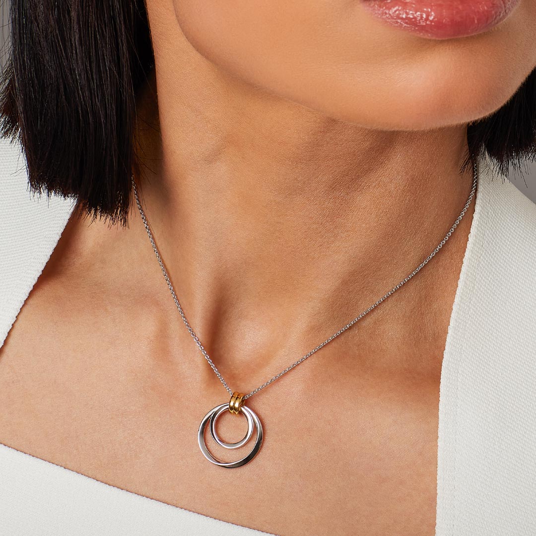 Kit Heath - Bevel Unity Golden Duo Necklace - Gold