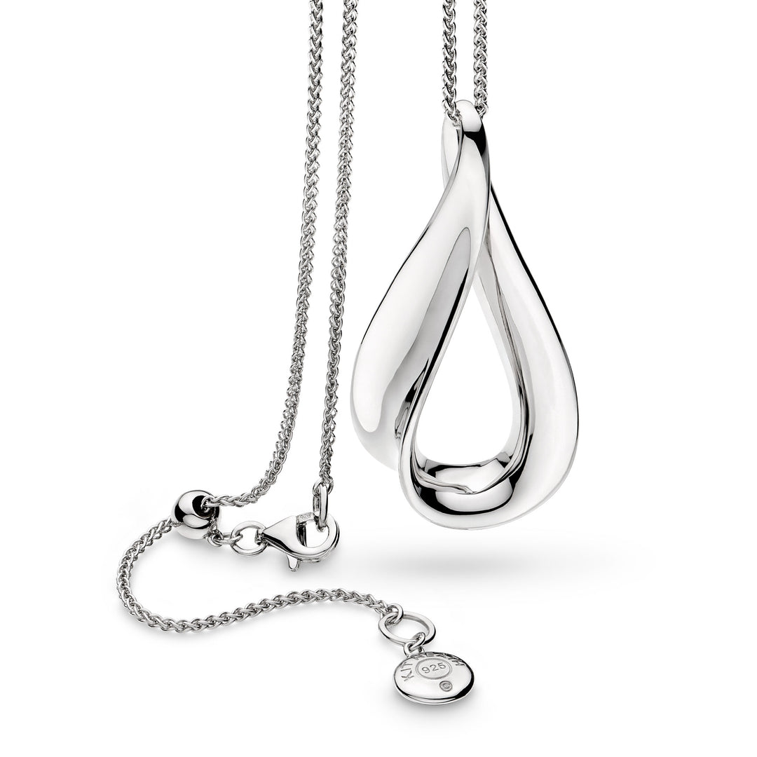 Kit Heath - Serenity Loop Grande Slider Necklace - Silver