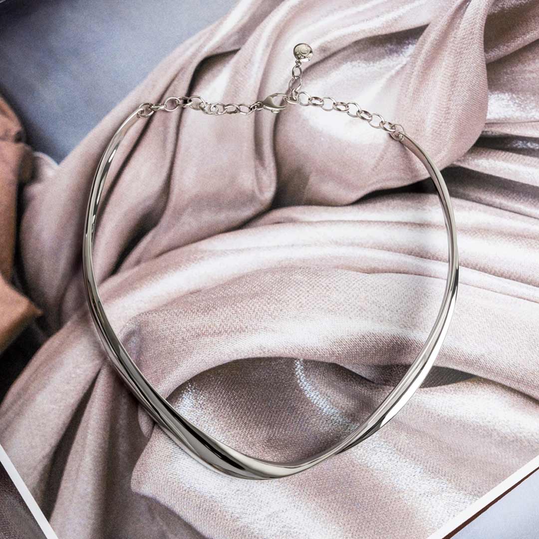 Kit Heath - Serenity Grande Collar Necklace - Silver
