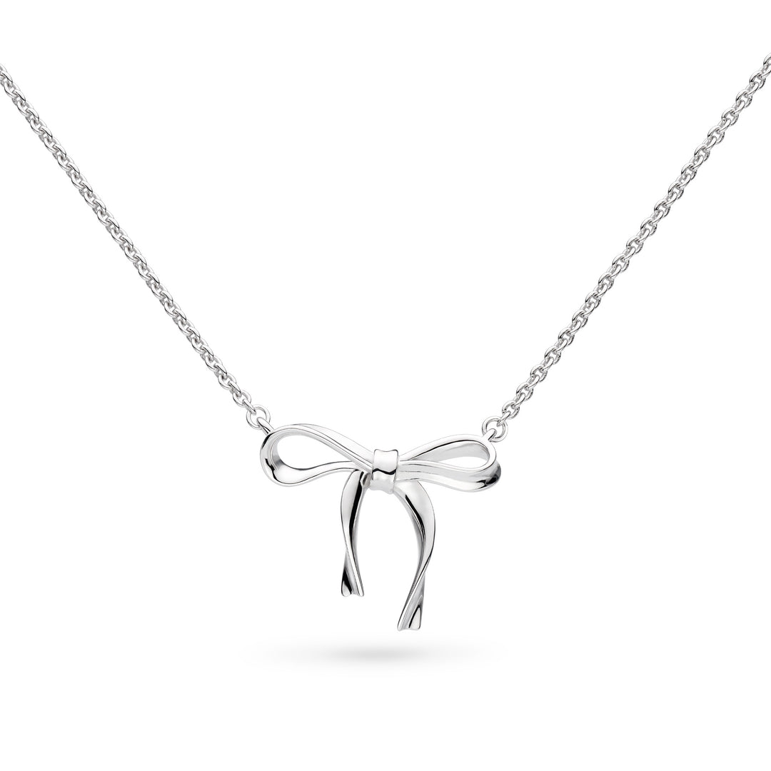 Kit Heath - Serenity Ribbon Bow Necklace - Silver