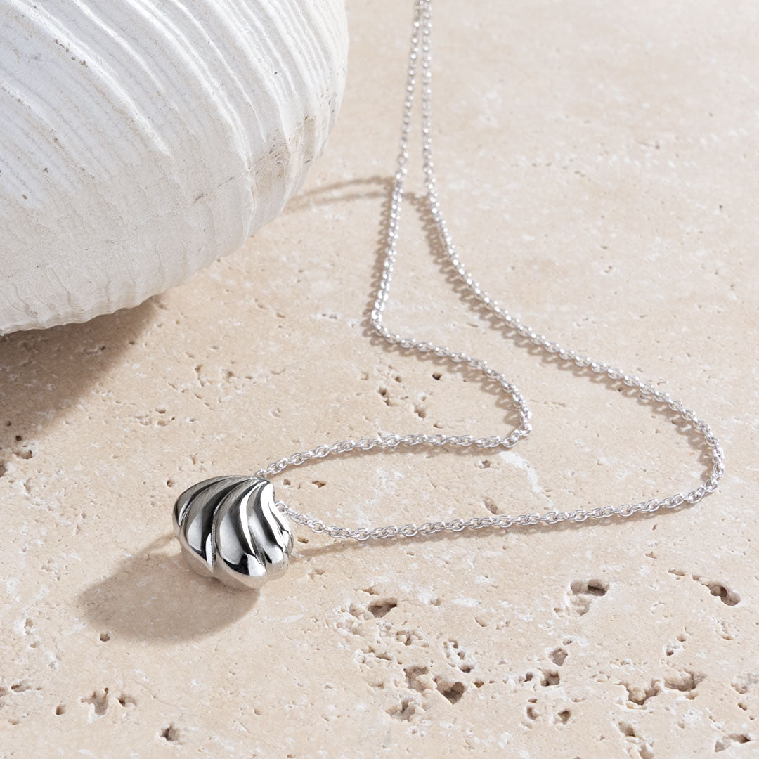 Kit Heath - Océane Shell Echo Rounded Necklace - Silver