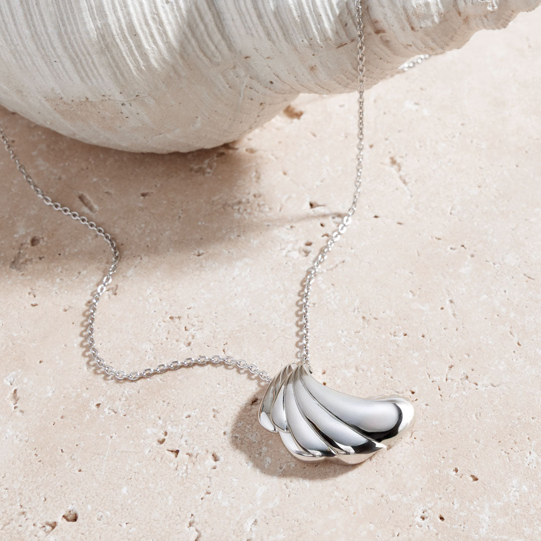 Kit Heath - Océane Shell Echo Grande Necklace - Silver