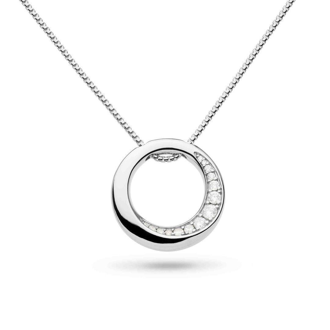 Kit Heath - Bevel Cirque Pavé Necklace - Silver