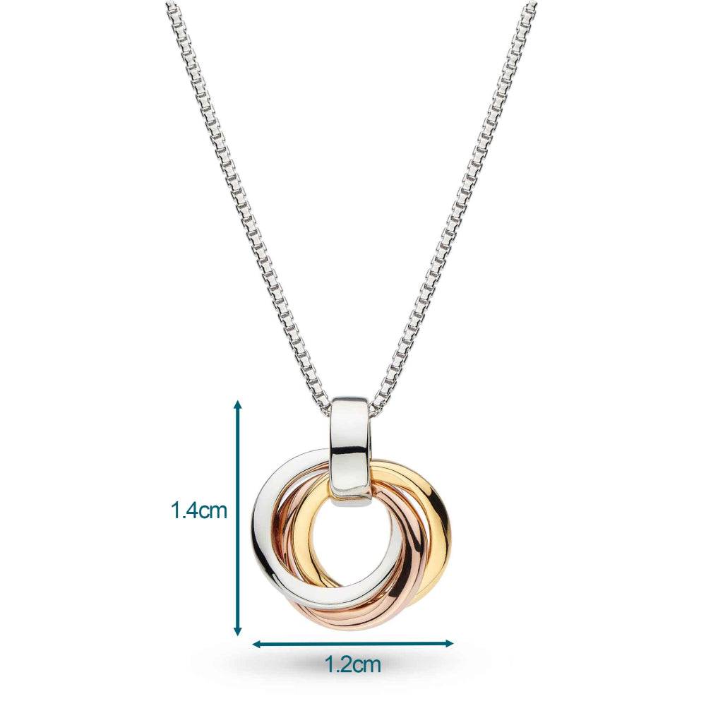 Kit Heath - Bevel Trilogy Small Necklace - Silver