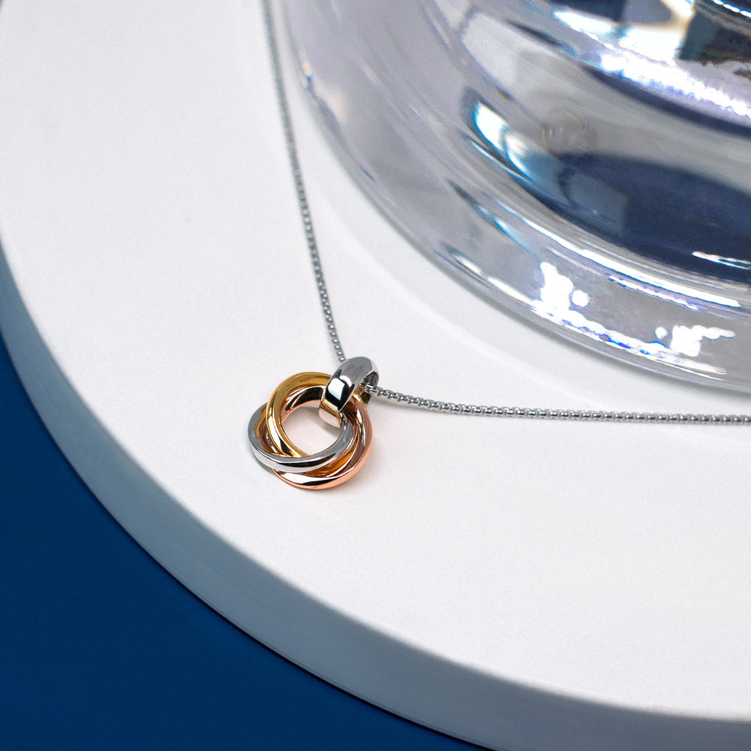 Kit Heath - Bevel Trilogy Small Necklace - Silver