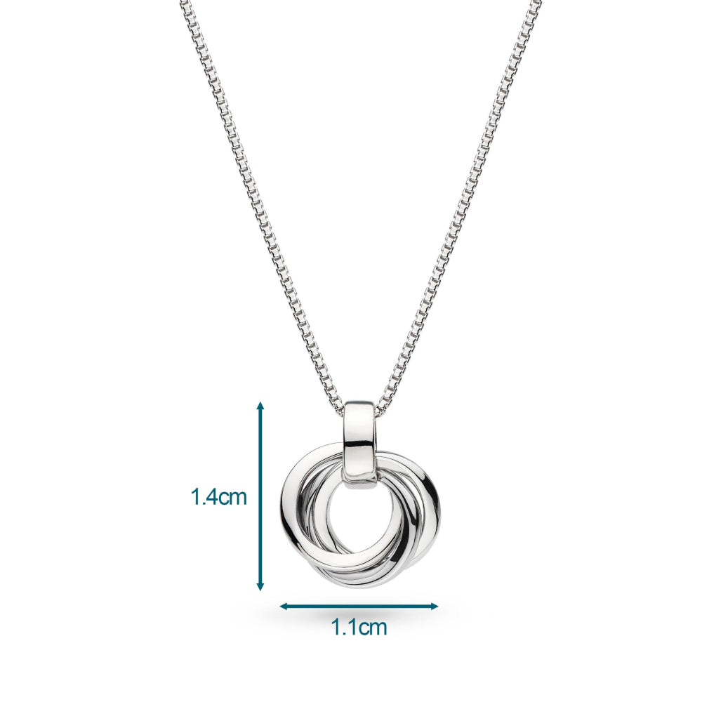 Kit Heath - Bevel Trilogy Petite Necklace - Silver