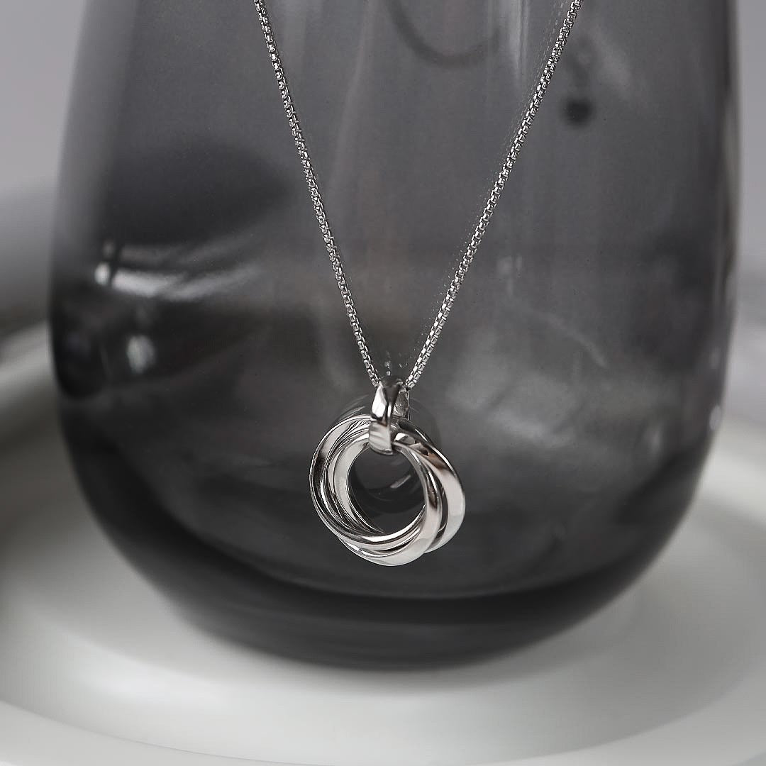 Kit Heath - Bevel Trilogy Petite Necklace - Silver