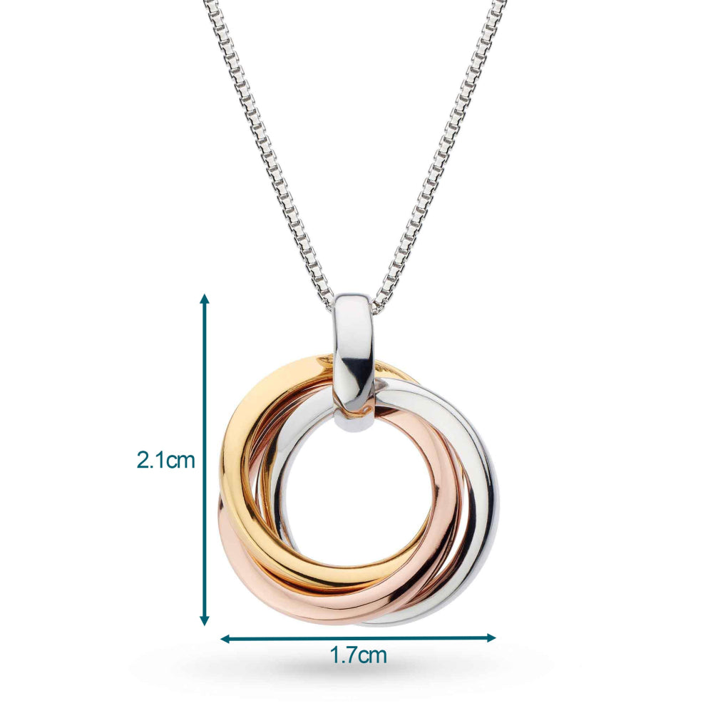 Kit Heath - Bevel Trilogy Necklace - Gold