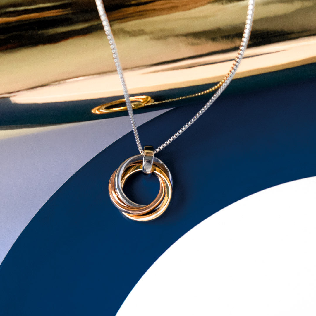 Kit Heath - Bevel Trilogy Necklace - Gold