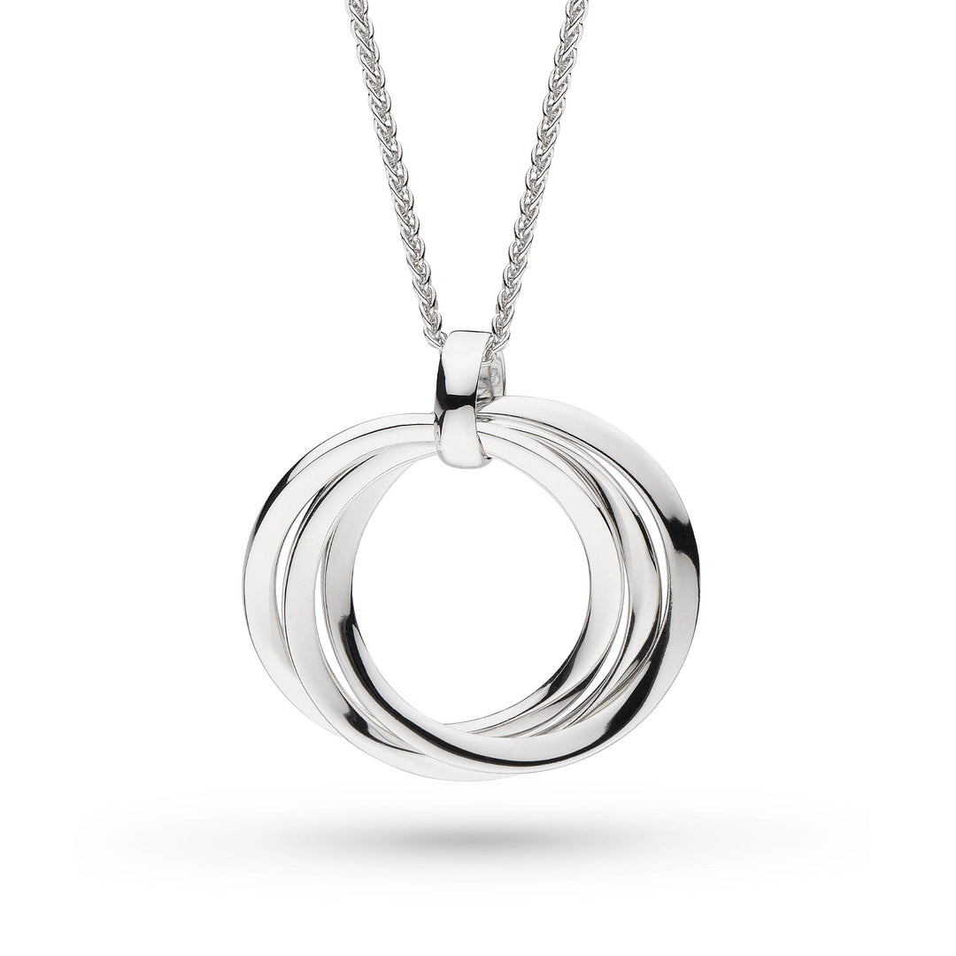 Kit Heath - Bevel Trilogy Grande Link Slider Necklace - Silver
